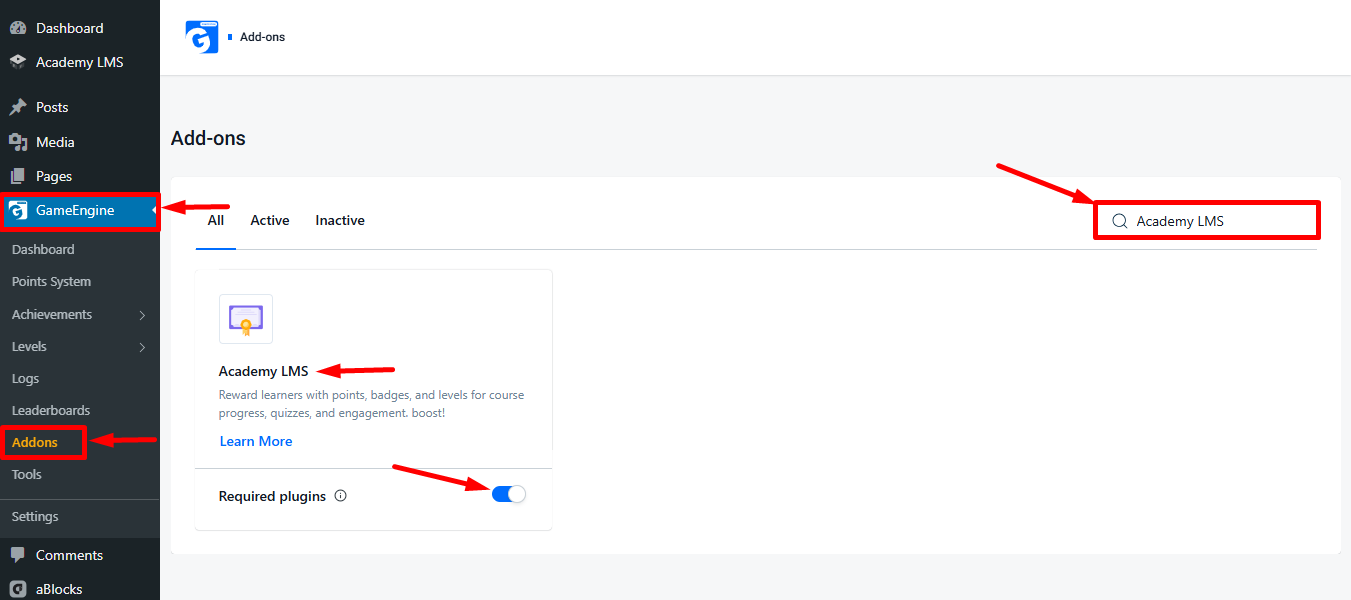 Academy LMS Integration