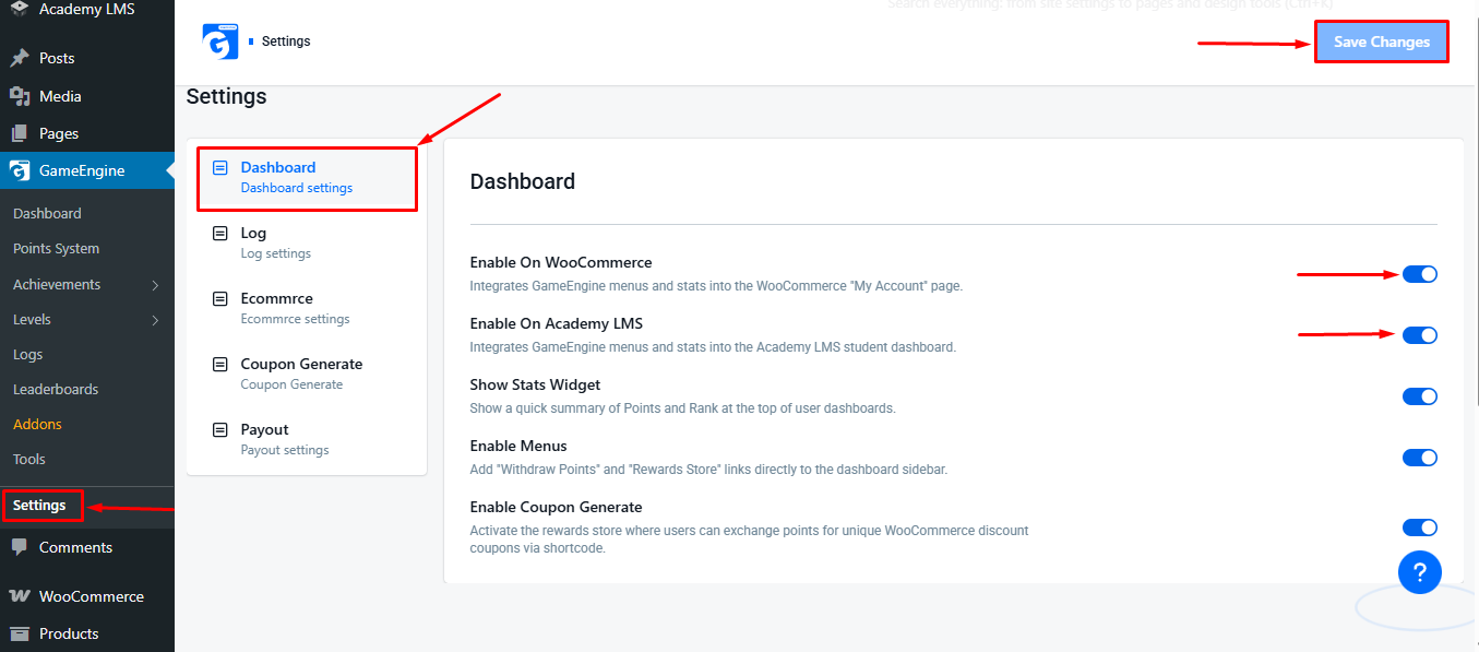 Enable Smart Dashboard
