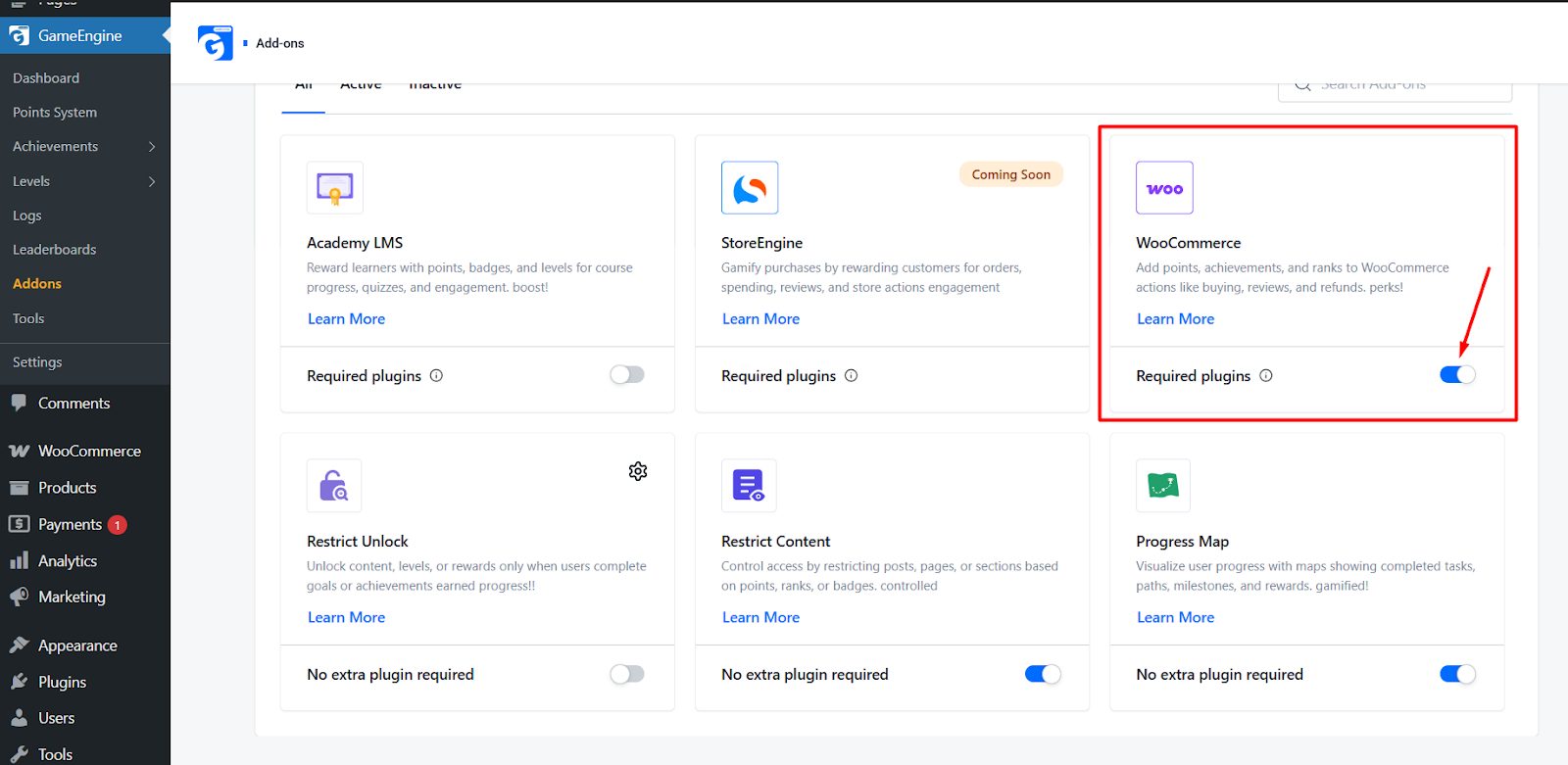 Enable WooCommerce Integration