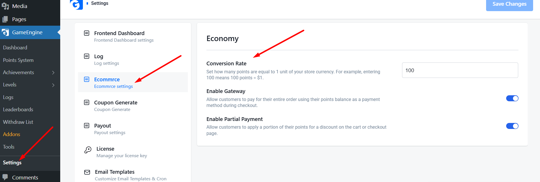 Points Conversion Rate Points Conversion Rate