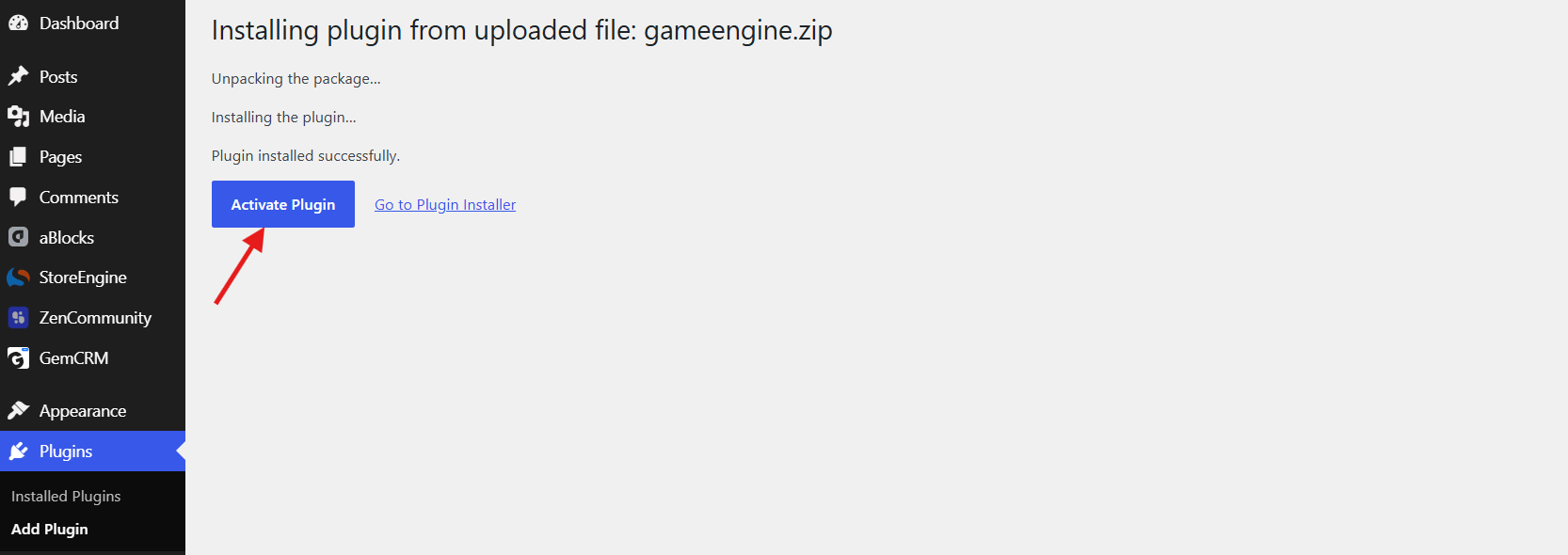 Activation Plugin
